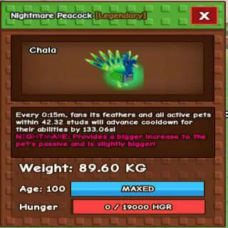 NIGHTMARE TITANIC PEACOCK