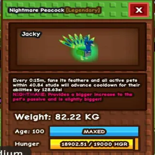 NIGHTMARE TITANIC PEACOCK
