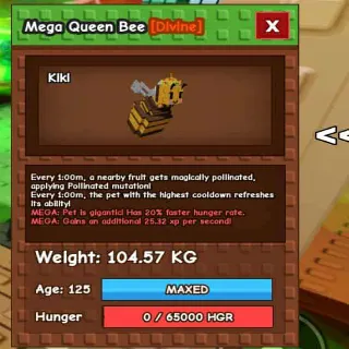 MEGA COLOSSAL TITANIC GODLY QUEEN BEE