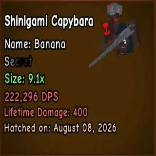 SHINIGAMI CAPYBARA 9.1x SIZE / CAPYBARA VS PLANTS