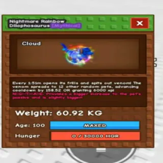 RAINBOW HATCH DILOPHOSAURUS