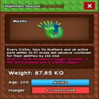 NIGHTMARE TITANIC PEACOCK