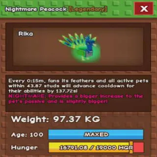 NIGHTMARE TITANIC PEACOCK