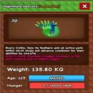 NIGHTMARE TITANIC GODLY PEACOCK