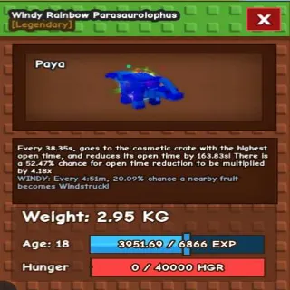 RAINBOW HATCH PARASAUROLOPHUS