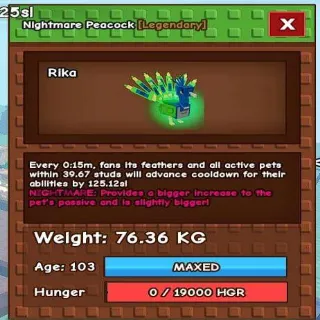 NIGHTMARE TITANIC PEACOCK