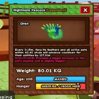 NIGHTMARE TITANIC PEACOCK