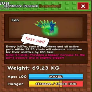 TITANIC NIGHTMARE PEACOCK