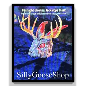 Glowing Jackolope mask