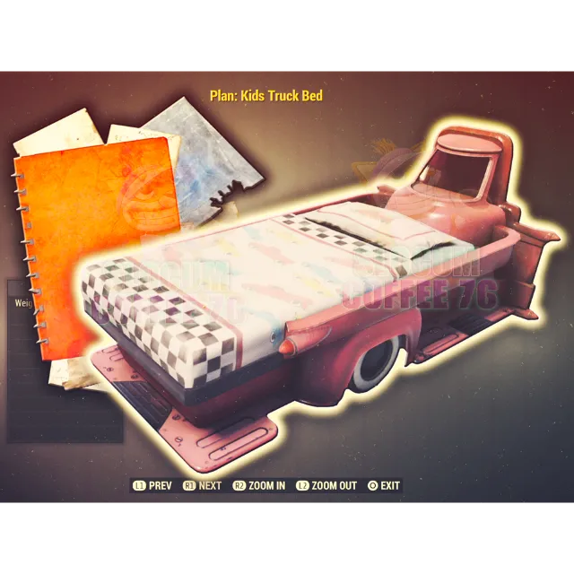 Kids Truck Bed Plan - Fallout 76 Game Items - Gameflip