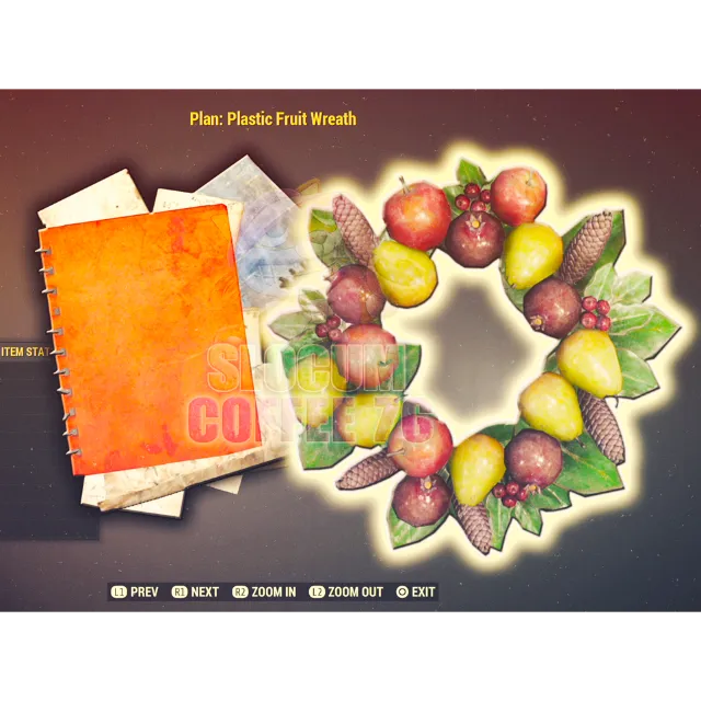 Plastic Fruit Wreath Plan Fallout 76 Game Items Gameflip