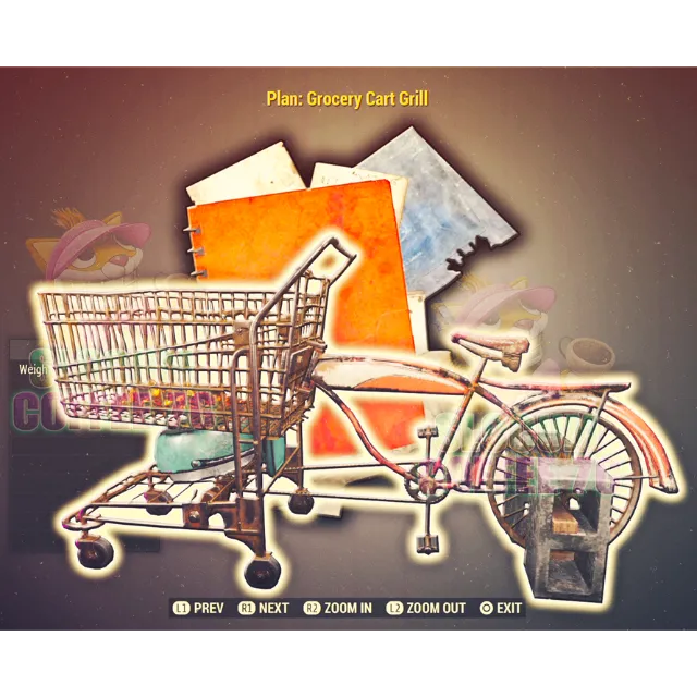 Grocery Cart Grill Plan Fallout 76 Game Items Gameflip
