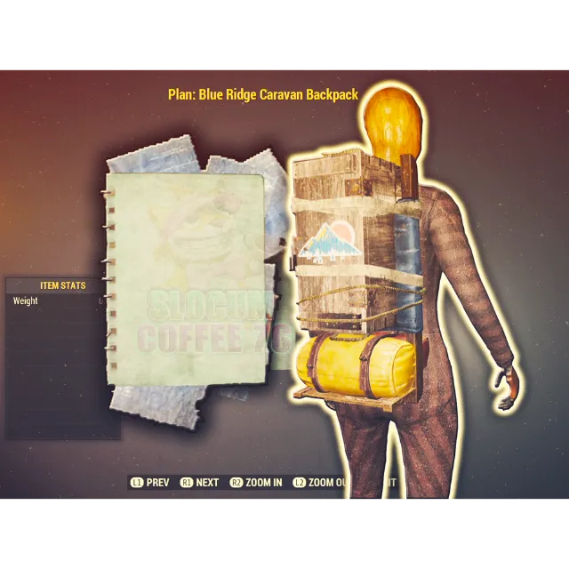 Blue Ridge Caravan Backpack Fallout 76 Game Items Gameflip