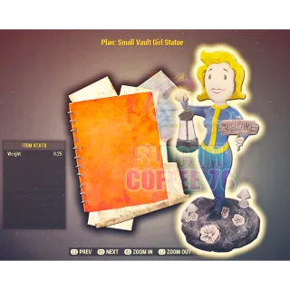 Small Vault Girl Statue Plan