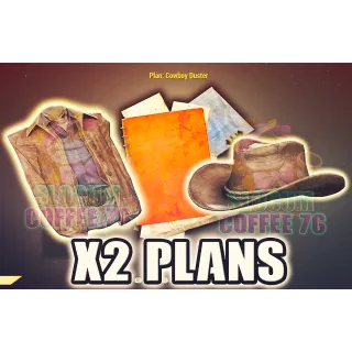 Cowboy Duster & Cowboy Hat x2 Plans
