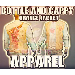 Bottle & Cappy Orange Jacket & Jeans