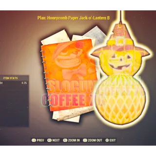 Honeycomb Paper Jack O Lantern B