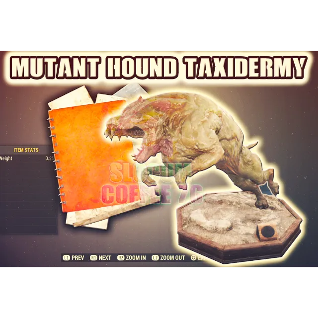 Mutant Hound Taxidermy Plan - Fallout 76 Game Items - Gameflip