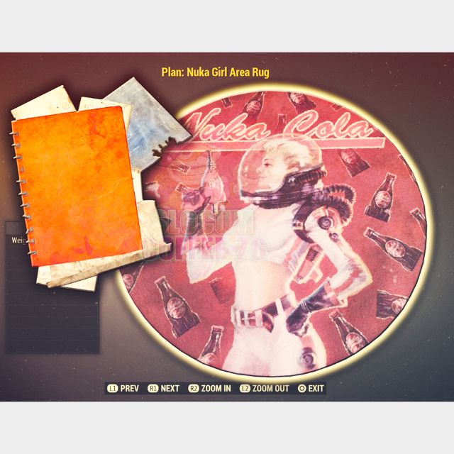 Nuka Girl Area Rug Plan Game Items Gameflip