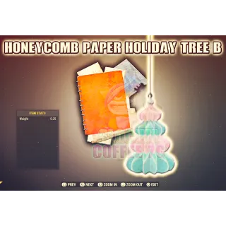Honeycomb Paper Holiday Tree B Plan