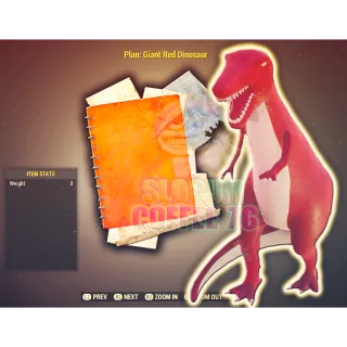 Giant Red Dinosaur