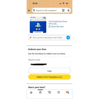 $25.00 USD PlayStation Store