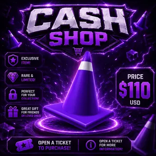 Purple traffic cone 