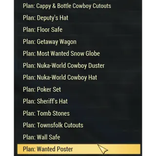 Plan | ALL 71 Nuka world plan