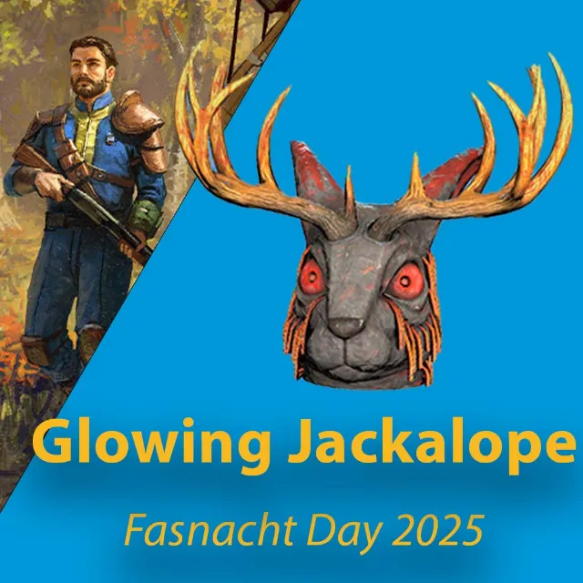 Fasnacht Glowing Jackalope Mask [Fasnacht 2025] Fallout 76 Game Item