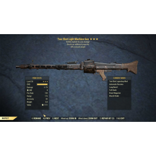Two Shot Explosive Light Machine Gun (LMG) (90% reduced weight) - Game ...