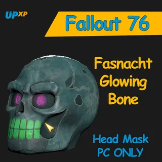 Fasnacht Glowing Bone Head Mask