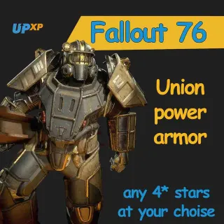 Union power armor set (Legendary 4 star) FULL MODS No Account Share (see description)