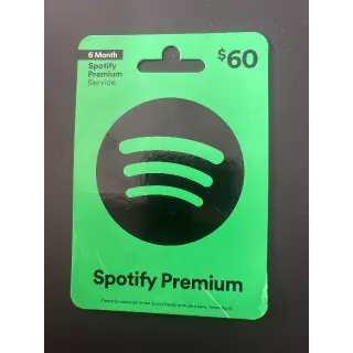 $60.00 SPOTIFY PREMIUM | 17% OFF