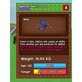 NM semi titanic Mimic OCtopus 74.90