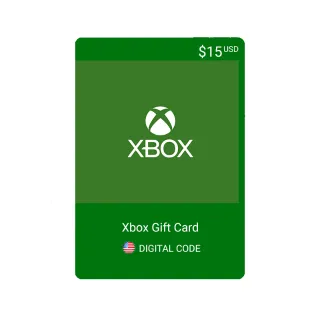 $15.00 USD Xbox Gift Card (DIGITAL)