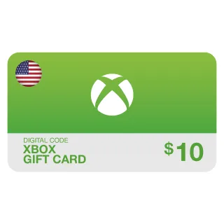 $10.00 USD Xbox Gift Card (DIGITAL)