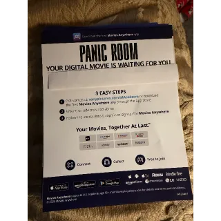 PANIC ROOM - DIGITAL COPY - FROM 4K SET