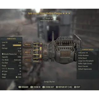 Legacy Missing No ⭐️ Gatling Plasma Large Core