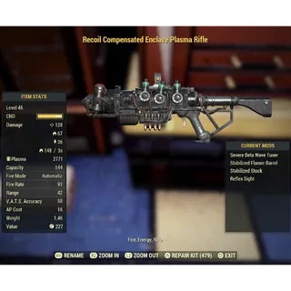 Enclave Plasma Flamer Unrolled Reflex w/ Furious Or Vampires