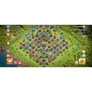 CLASH OF CLANS - TH13 WHITE-BLUE WALLS⚡️XP-113⚡️HERO-24-34-18-8⚡️OP PROFILE⚡️OP DEFENCE⚡️230 MEDALS⚡️NC-500⚡️