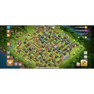 CLASH OF CLANS -  TH14 ALL HERO MAX⚡️NEAR MAX BASE⚡️800 GEMS⚡️HERO-80-80-55-30⚡️6B⚡️XP-225⚡️OP PROFILE⚡️1200 MEDALS