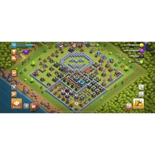 CLASH OF CLANS - TH13 BLUE WALLS⚡️XP-138⚡️HERO-55-62-27-10⚡️OP PROFILE⚡️TH11 DEFENCE⚡️NC-500⚡️CHEAP⚡️GREAT DEAL⚡️