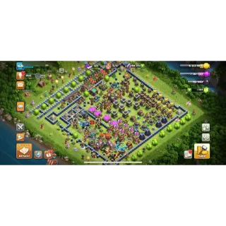 CLASH OF CLANS - TH14 DARK WALLS⚡️1400 GEMS⚡️HERO-51-61-22-15⚡️XP-160⚡️OP PROFILE ⚡️OP DEFENCE⚡️NC-500⚡️630 MEDALS⚡️CHEAP