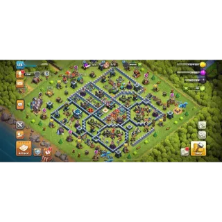 CLASH OF CLANS - TH13 NEAR MAX⚡️XP-128⚡️HERO-57-69-44-13⚡️OP PROFILE⚡️OP DEFENCE⚡️NC-500⚡️CHEAP⚡️HOT DEAL⚡️