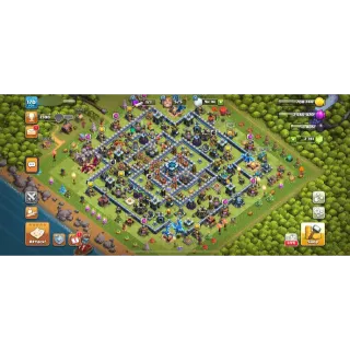 CLASH OF CLANS - TH13 2 HERO MAX⚡️2700 GEMS⚡️XP-170⚡️HERO-65-75-50-16⚡️NC-500⚡️OP PROFILE⚡️NEAR MAX DEFENCE⚡️400 MEDALS ⚡️