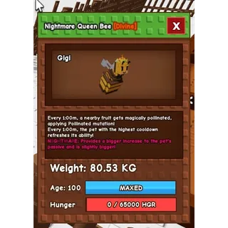 HUGE TITANIC NIGHTMARE QUEEN BEE 80KG+