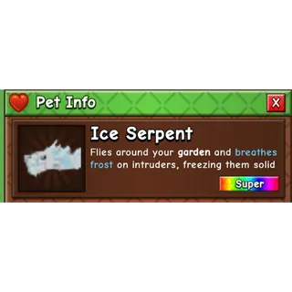 ICE SERPENT GROW A GARDEN 2