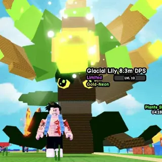 HUGE GOLD NEON GLACIAL LILY