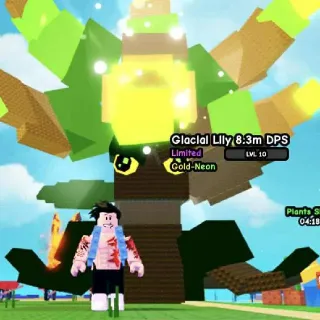 HUGE GOLD NEON GLACIAL LILY