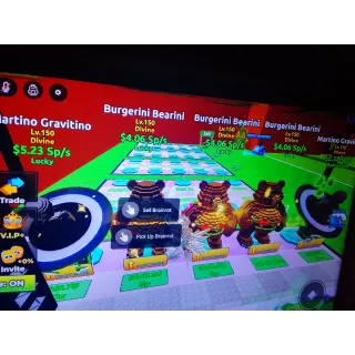 1x LUCKY BURGERINI BEARINI 4.06 SP/S 